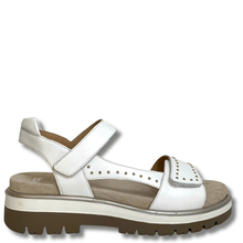 ara-white-leather-gold-studded-velcro-strap-sandals