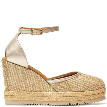 Unisa Cameo Gold Wedge Shoes