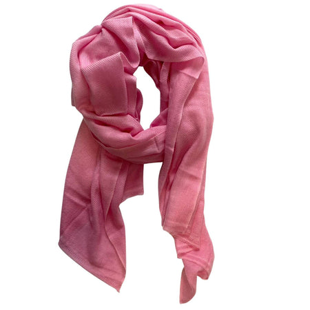 Baby Pink Plain Cashmere Scarf