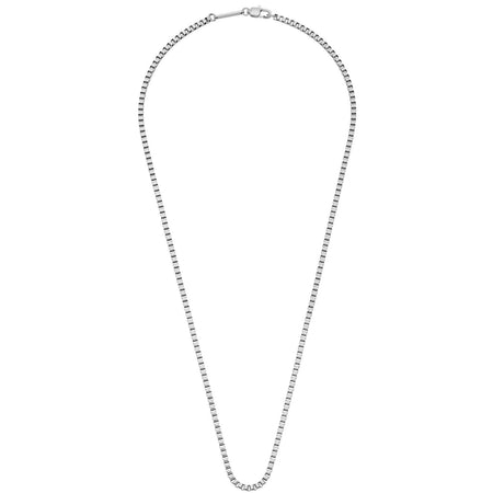 Bartlett Gents Box Chain Silver Necklace