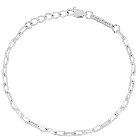 Bartlett Gents Paperclip Chain Silver Bracelet