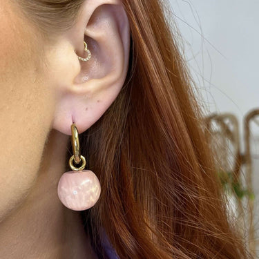 bejeweled-at-soul-gold-hoop-pink-sphere-earrings