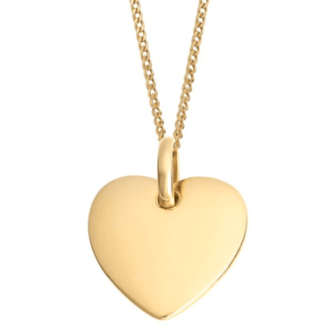 BeJeweled Bespoke Gold Heart Pendant