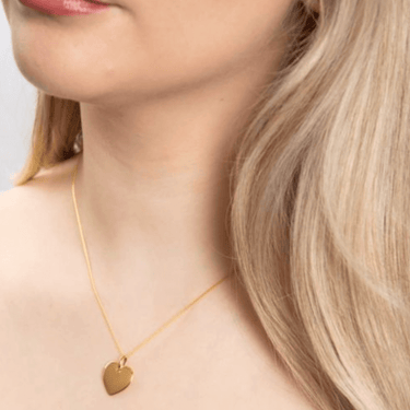 BeJeweled Bespoke Gold Heart Pendant