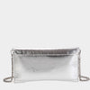 Binnari Lisa Silver Clutch Bag