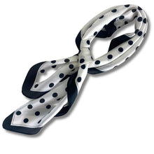 black-white-polka-dot-print-neck-scarf