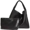 black-woven-2-in-1-shoulder-bag