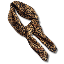Brown Leopard Pattern Neck Scarf