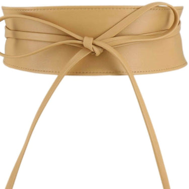 Caramel Leather Wrap Around Waist Belt