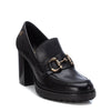 Carmela Black High Heeled Platform Loafers