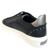 Carmela Black Leather Studded Platform Sneakers