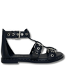 carmela-black-leather-caged-flat-sandals
