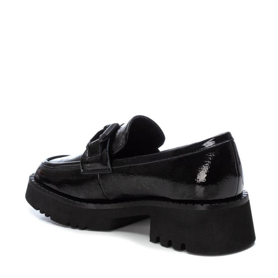 Carmela Black Patent Leather Chunky Loafers