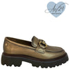 Carmela Bronze Gold Leather Chunky Loafers