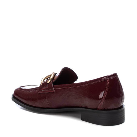 Carmela Burgundy Patent Leather Square Toe Loafers