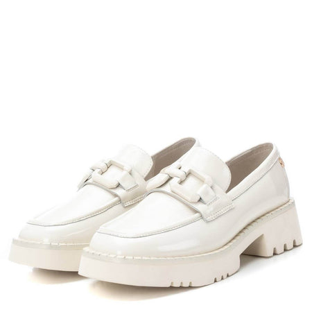 Carmela Cream Patent Leather Chunky Loafers