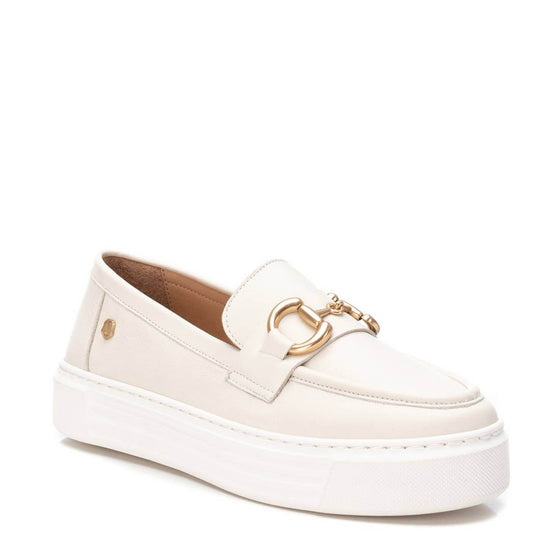 Carmela Soft Cream Leather Slip On Shoes