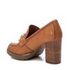 Carmela Tan High Heeled Platform Loafers