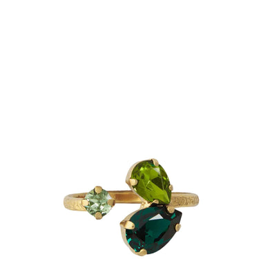 Caroline Svedbom Gold Alisia Ring - Green Combo