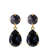 Caroline Svedbom Gold Classic Drop Earrings - Graphite