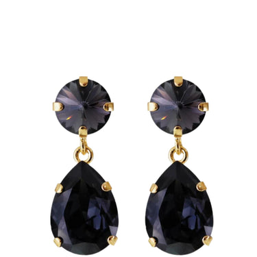 Caroline Svedbom Gold Classic Drop Earrings - Graphite