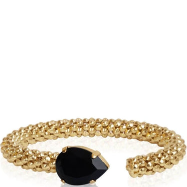 Caroline Svedbom Gold Classic Rope Bangle - Jet