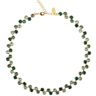 Caroline Svedbom Gold Fiona Necklace - Green Combo
