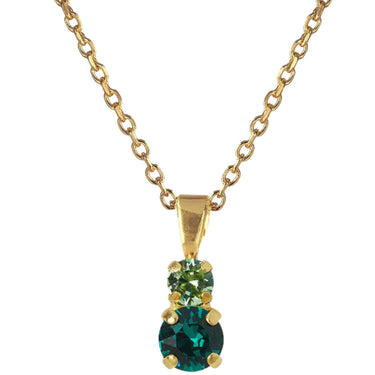 Caroline Svedbom Gold Leah Necklace - Green Combo