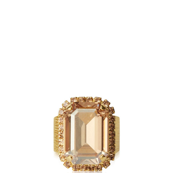 Caroline Svedbom Gold Lydia Cocktail Ring - Golden Shadow