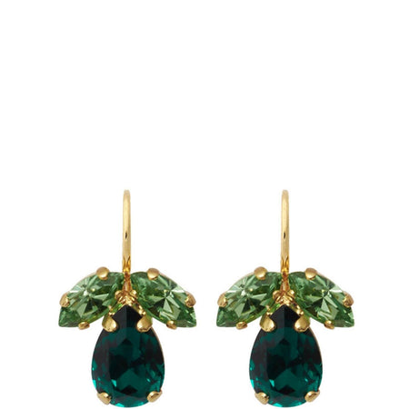 Caroline Svedbom Gold Petite Timo Earrings - Green Combo