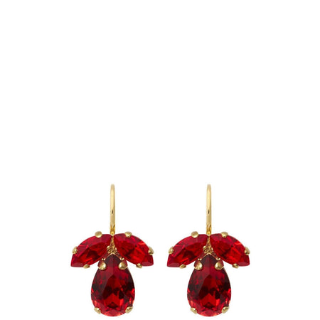 Caroline Svedbom Gold Petite Timo Earrings - Red Combo