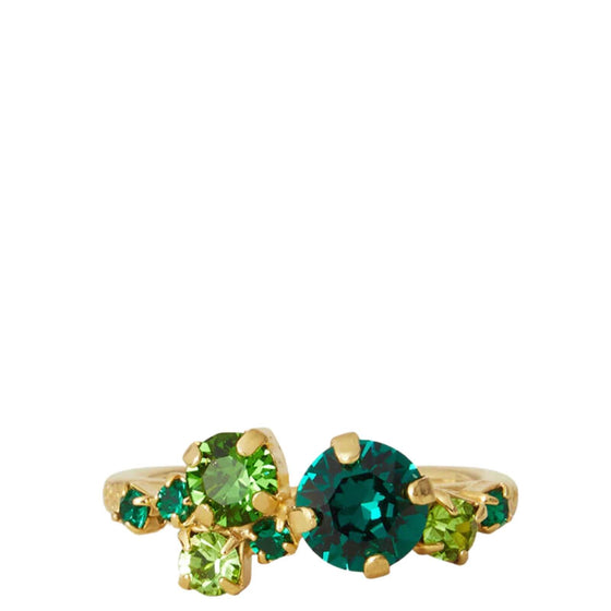 Caroline Svedbom Gold Stardust Ring - Green Combo