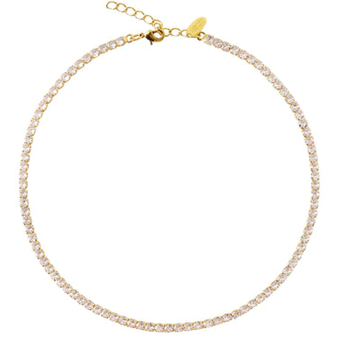 Caroline Svedbom Gold Zara Necklace - Clear Crystal