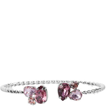 Caroline Svedbom Silver Alisia Bangle - Violet Combo