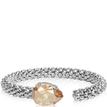 Caroline Svedbom Silver Classic Rope Bangle - Golden Shadow