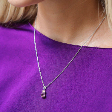 Caroline Svedbom Silver Leah Necklace - Iris Combo