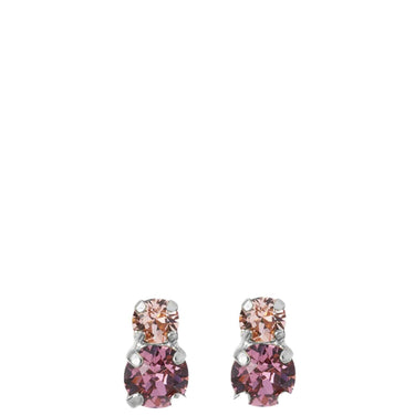 Caroline Svedbom Silver Leah Stud Earrings - Iris Combo