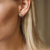 Caroline Svedbom Silver Leah Stud Earrings - Iris Combo