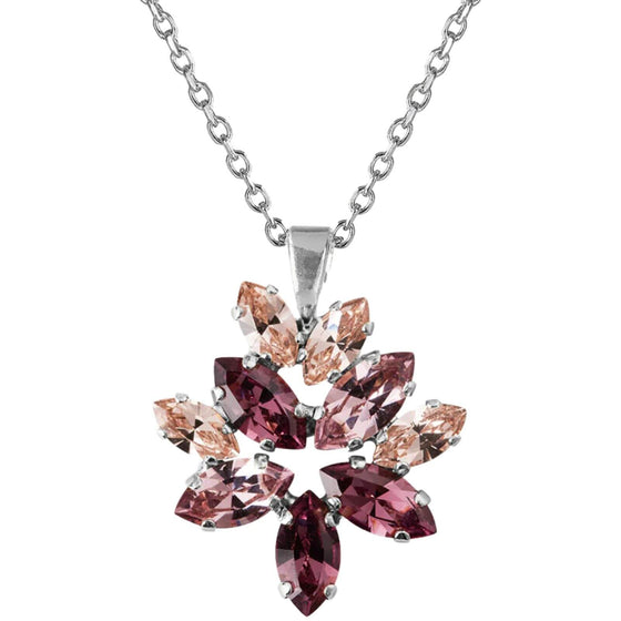 Caroline Svedbom Silver Melia Necklace - Violet Combo