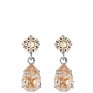 Caroline Svedbom Silver Mini Drop Earrings - Silk