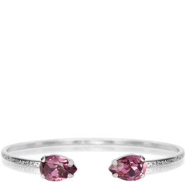 Caroline Svedbom Silver Petite Drop Bangle - Iris