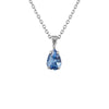 Caroline Svedbom Silver Petite Drop Necklace - Lapis