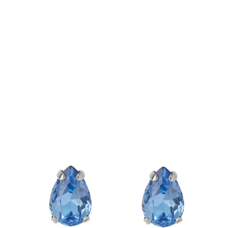 Caroline Svedbom Silver Petite Stud Earrings - Lapis