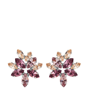 Caroline Svedbom Silver Melia Earrings - Violet Combo