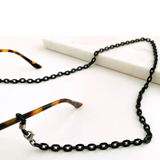 Charly Therapy Viola Small Link Sunglasses Chain - Black