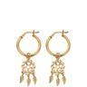 ChloBo Chain Dream Catcher Hoop Earrings - Gold