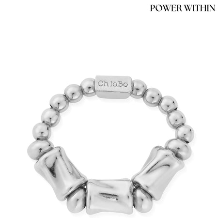 ChloBo Chunky Twist Ring - Silver