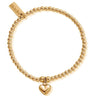 ChloBo Cute Charm Puffed Heart Bracelet - Gold