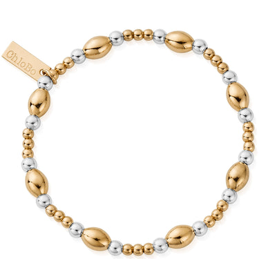 ChloBo Cute Oval Bracelet - Two Tone