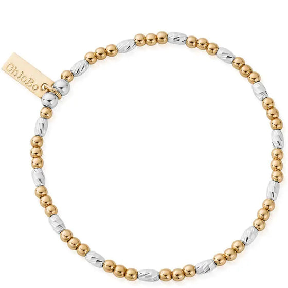 ChloBo Dainty Sparkle Bracelet - Two Tone